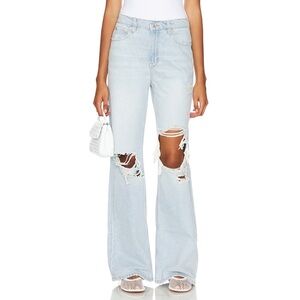 Baggy high rise ripped jeans